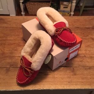 Sheepskin Moccasin Slippers